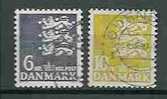 DENMARK - SERIE COURANTE - ARMOIRIES - Yvert # 627/8 - VF USED - Used Stamps