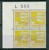 DENMARK - SERIE COURANTE - ARMOIRIES - Yvert # 628 - Marginal Block Of 4  - VF USED - Used Stamps