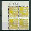 DENMARK - SERIE COURANTE - ARMOIRIES - Yvert # 628 - Marginal Block Of 4  - VF USED - Gebraucht