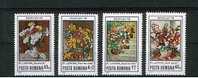 ROMANIA/RUMANIA  1.979  Y&t 3187/90  Serie Completa  FLORES/FLOWERS   SDL-51 - Collezioni