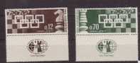 Israel: 1964 Mi 312-313 Mint Schaken, Chess - Unused Stamps (with Tabs)