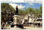 CPSM.  AIGUES MORTES. PLACE ST LOUIS.  DATEE 1999. - Aigues-Mortes