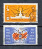 RUSSIA 1962  L´ATOMO E LA PACE. SERIE 2 VALORI COMPLETA USATA - Atom