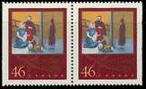 Canada (Scott No.1873i - Noël 2000 Christmas) [**] Paire De Carnet / Pair From Booklet - Used Stamps