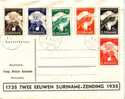 SURINAME-SERIE 147 A 152 SUR LETTRE- COTE TIMBRES 23€ - CACHET DE PARAMARIBO DU 1-8-1935- COLONIE NEERLANDAISE - Surinam ... - 1975