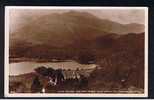 Real Photo Postcard Loch Achray & Ben Venue From Above Trossachs Hotel Stirling Scotland - Ref B114 - Stirlingshire