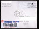 REGISTERED AIRMAIL TO ITALY - Aangetekend