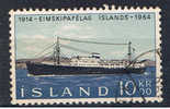 IS+ Island 1964 Mi 377 Frachtschiff - Usati