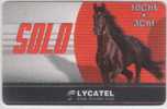 Prepaid Card Lycatel° Cheval / Cavallo / Pferd / Horse - Horses