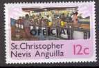 1977 SAINT CHRISTOPHER NEVIS ANGUILLA OFFICIAL USINE D'ASSEMBLAGE DE TELEVISEURS - Altri & Non Classificati