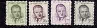 Tchécoslovaquie 1953 N°Y.T. : 712 à 715* - Unused Stamps