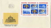 1972  Europaische  Sicherheitkonferenz  Mii Block 108 - FDC