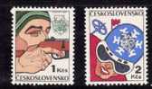 Tchécoslovaquie 1977 N°Y.T. : 2193 Et 2195** - Unused Stamps