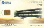 CHINA 50 Y OLD BRIDGE  LANDSCAPE  BACK LIVE PICTURE  CHIP  SPECIAL  PRICE !! READ DESCRIPTION !! - Cina