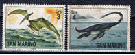 RSM+ 1965 Mi 835-36** Dinosaurier - Unused Stamps