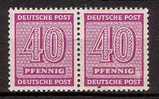 2733) SBZ West-Sachsen Mi.Nr. 136 Ywa Im Postfrisch ** Paar - Neufs