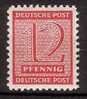 2729) SBZ West-Sachsen Mi.Nr. 123X Postfrisch ** - Postfris