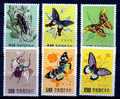 China Taiwan 1958, Michel # 282/87 *, MH, Vlinder, Butterfly, Papillon - Unused Stamps