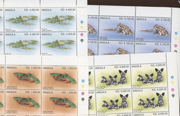 Angola  1996 Wild Dog Frog Yv 1027/30   Michel 1027/30   4 Séries  Cote 2018: 20,- € Grenouille Chien - Angola