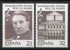 SERIE TIMBRES ESPAGNE NOUVEAUX 1997 INAUGURATION THÉÂTRE RÉEL DE MADRID - MIGUEL FLETA - Teatro