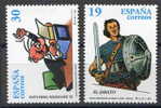 SERIE TIMBRES ESPAGNE NOUVEAUX 1996 COMICS - LE JOURNALISTE TRIBULETE - LE JABATO - Märchen, Sagen & Legenden