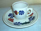 BOCH Boerenbont Mokka - Kopje/sch - Tasse/st - Cup And Saucer - TA296 - Boch (BEL)