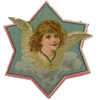 DECOUPI ANCIEN ANGE DANS UNE ETOILE - DIE-CUT - Anges