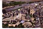 SAINT AIGNAN SUR CHER  -  Le Château Avec Sa Cour D´Honneur Et Sa Tour, L´Eglise Et Le Cher, Vus D´avion - Saint Aignan