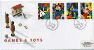 1989  Europa CEPT   FDC Games And Toys Mi Nr 1202-5 - 1971-80 Ediciones Decimal