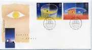 1991  Europa CEPT   FDC   Europe In Space   Mi Nr 1337-1340 - 1971-1980 Decimal Issues