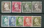 DENMARK - Série Courante - FREDERIC IX - Yvert # 398/406  - VF USED - Used Stamps