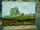 - FERME DU SUD-OUEST (FRANCE) . HUILE SUR CARTON  SIGNEE - Oils