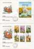 HUNGARY FDC MICHEL 3451B/56B & BL 146B €90.00 DUCKS - Storchenvögel