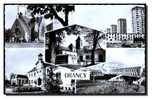 93 DRANCY,  Multivues, église, Gratte-ciel, Square, Mairie, CPSM 9x14 Voyagé  En 1963, Ed Raymon - Drancy
