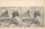 CPA STEREO EGYPTE - SPHINX Et La PYRAMIDE DE KHEOPS - Stereoskopie