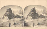 CPA STEREO SUISSE - SCHEIDEGG Et HAULHORN - Cartoline Stereoscopiche