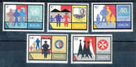 MALTA 1989  ANNIVERSARI ED AVVENIMENTI: ONU, CONSIGLIO D´EUROPA..SERIE COMPLETA MNH** YT 801/05 - European Community