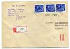 LETTRE RECOMMANDEE POUR LA SUISSE TRI POSTAL PAQUET - Storia Postale