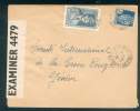 ALGERIE LETTRE DE  SOUK AHRAS POUR GENEVE CROIX-ROUGE  25/01/1943 AVEC CENSURE BRITANNIQUE DEBARQUEMENT ALLIE EN AFN - Cartas & Documentos