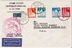 Bi-B099/ Erstflug Stuttgart-N.Y. 1948, Gute Bautenfrankatur (First Flight) - Covers & Documents