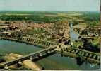 CPSM. BRIARE LE CANAL. LE PONT CANAL DE BRIARE.FRANCHISSANT LA LOIRE. LE CANAL LATERAL. VUE AERIENNE. DATEE 1973. - Briare