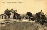 56 - MORBIHAN - GOURIN - LA GARE - TRAIN EN TRES GROS PLAN - Gourin