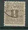 DENMARK - NEWSPAPER STAMPS - TIMBRES POUR JOURNAUX - 1907 - Yvert # 1  - VF USED - Pacchi Postali