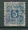 DENMARK - NEWSPAPER STAMPS - TIMBRES POUR JOURNAUX - 1907 - Yvert # 2  - VF USED - Paketmarken