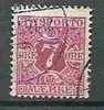 DENMARK - NEWSPAPER STAMPS - TIMBRES POUR JOURNAUX - 1907 - Yvert # 3  - VF USED - Pacchi Postali