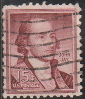 USA 1955 Scott 1046 Sello º Personajes Politico John Jay (1745-1829) Gobernador New York Y Embajador Michel 668A Yv 639 - Usati