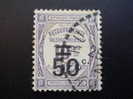 Recouvrement 50C / 10C Violet - 1859-1959 Usati