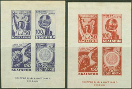 BULGARIA..1945..Michel # Block 2; Block 3...MLH. - Unused Stamps