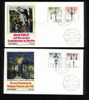 Germany - Berlin Historic Street Lanterns Set Of 4 On 2 Cover 9 Aug 1979 - Scott 9N430-9N433 - Covers & Documents