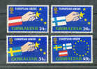 GIBILTERRA 1995  ALLARGAMENTO DELL´UNIONE EUROPEA. FULL SERIE  MNH** - Europese Instellingen